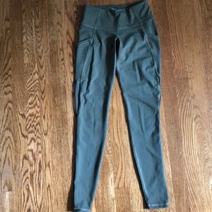 Army green workout leggings